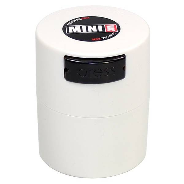 TightVac - MiniVac contenitore ermetico 0,12L - Bianco/Tappo Bianco