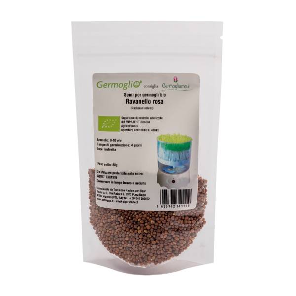 Germogliamo - semi per germogli Bio - Ravanello Rosa
