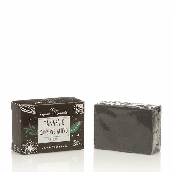 Bio Sapone Concentrato Canapa e Carbone - Verdesativa