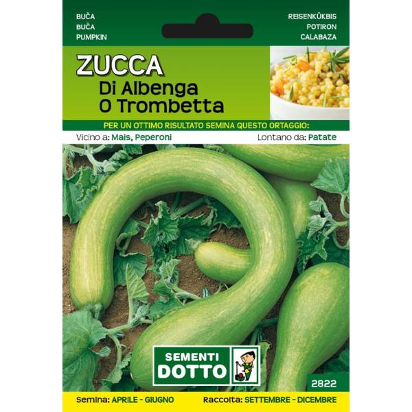 Sementi da Orto - Zucca di Albenga o Trombetta - Sem. Dotto