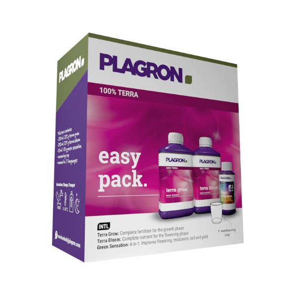 Plagron Easy Pack Terra 250ml (Terra Grow, Terra Bloom, Green Sensation 50ml)