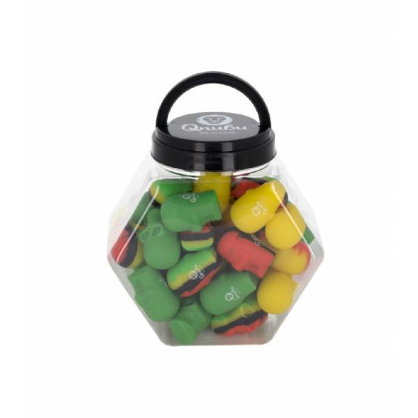 Qnubu - Display Silicone a forma di Teschio 15ml x 40 pezzi