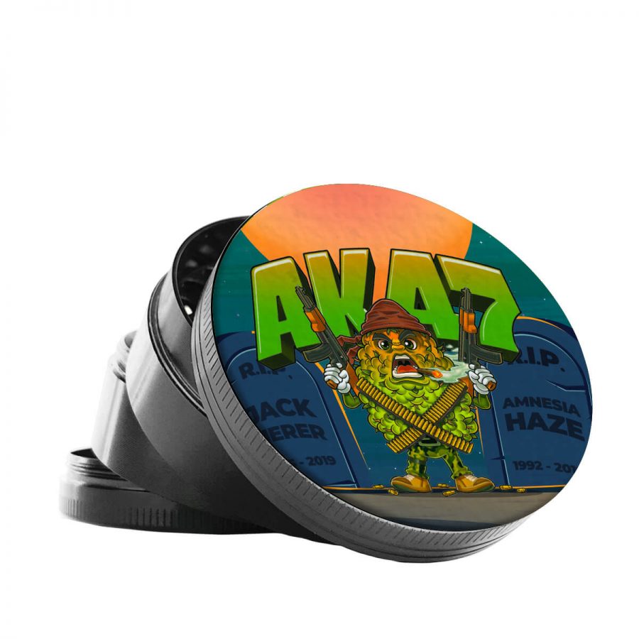 Grinder in Metallo Best Buds AK47 4 Parti - 50mm