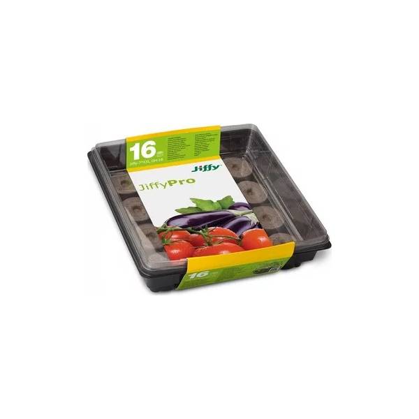 Jiffy-7 GH-16 XXL - Mini serra con 16 Jiffy-7 XXL28x28x8cm