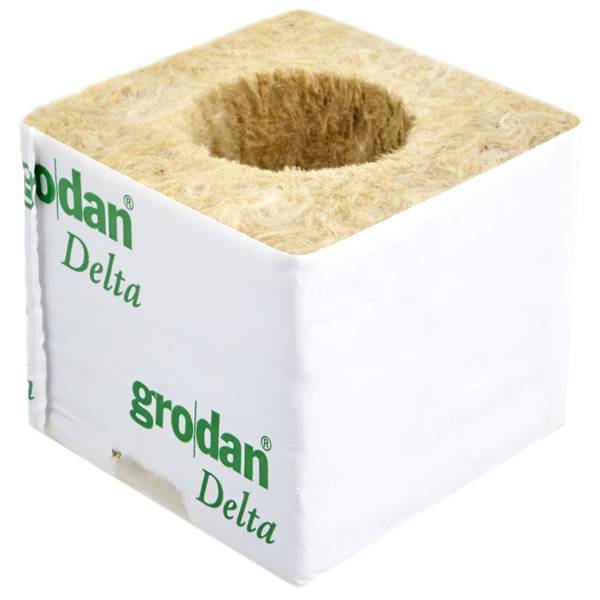 Cubo Rockwool 7,5x7,5cm (foro 25/30) - Singolo